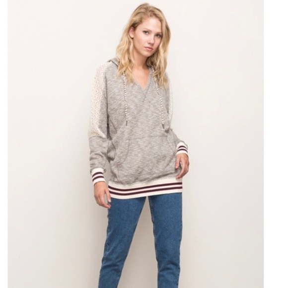 MYSTREE DOLMAN SLEEVE HOODED PULLOVER SWEATER. - Picture 5 of 5